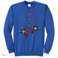 Funny Valentine's Day Gamer Couple Gift Controllers Heart Gift Sweatshirt thumb 0