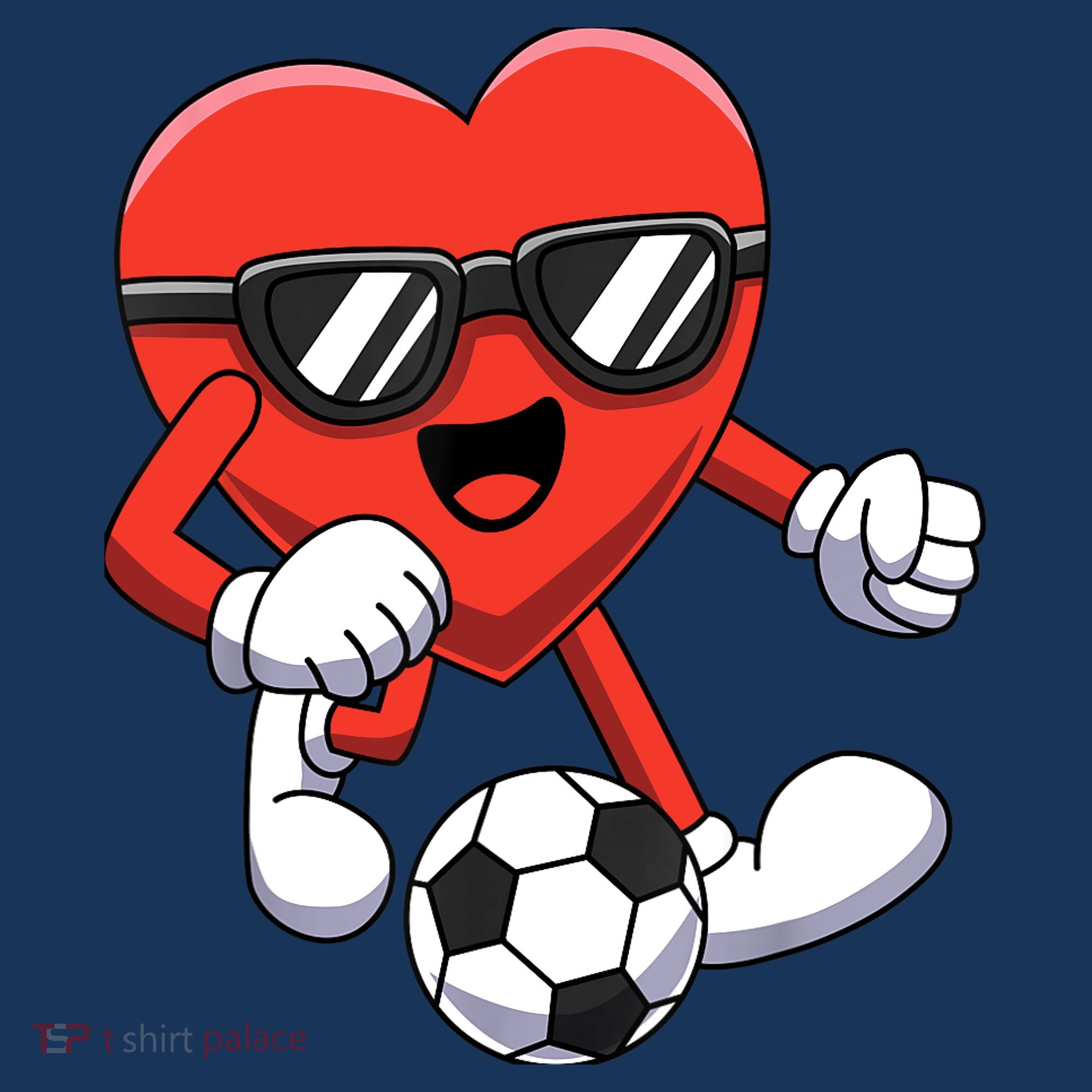 Funny Valentines Day Heart Playing Soccer Boy Girl Women's Sweatshirt