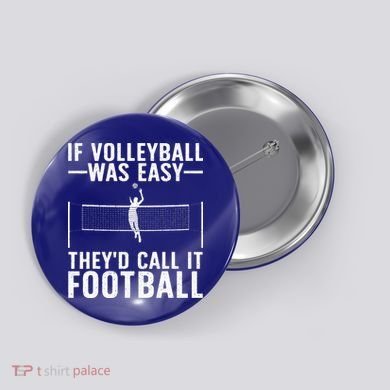 Funny Volleyball Design For Volleyball Lover Button