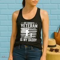 Father Veterans Day My Favorite Veteran Is My Daddy For Women's Tank Top thumb 2