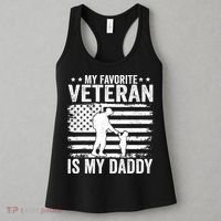 Father Veterans Day My Favorite Veteran Is My Daddy For Women's Tank Top thumb 3