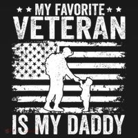 Father Veterans Day My Favorite Veteran Is My Daddy For Women's Tank Top thumb 5