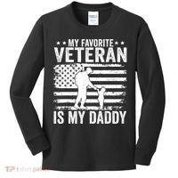 Father Veterans Day My Favorite Veteran Is My Daddy For Kids Long Sleeve Shirt thumb 0
