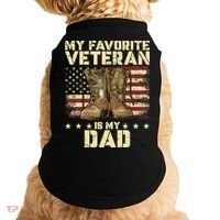 Father Veterans Day My Favorite Veteran Is My Dad Doggie Tank thumb 0