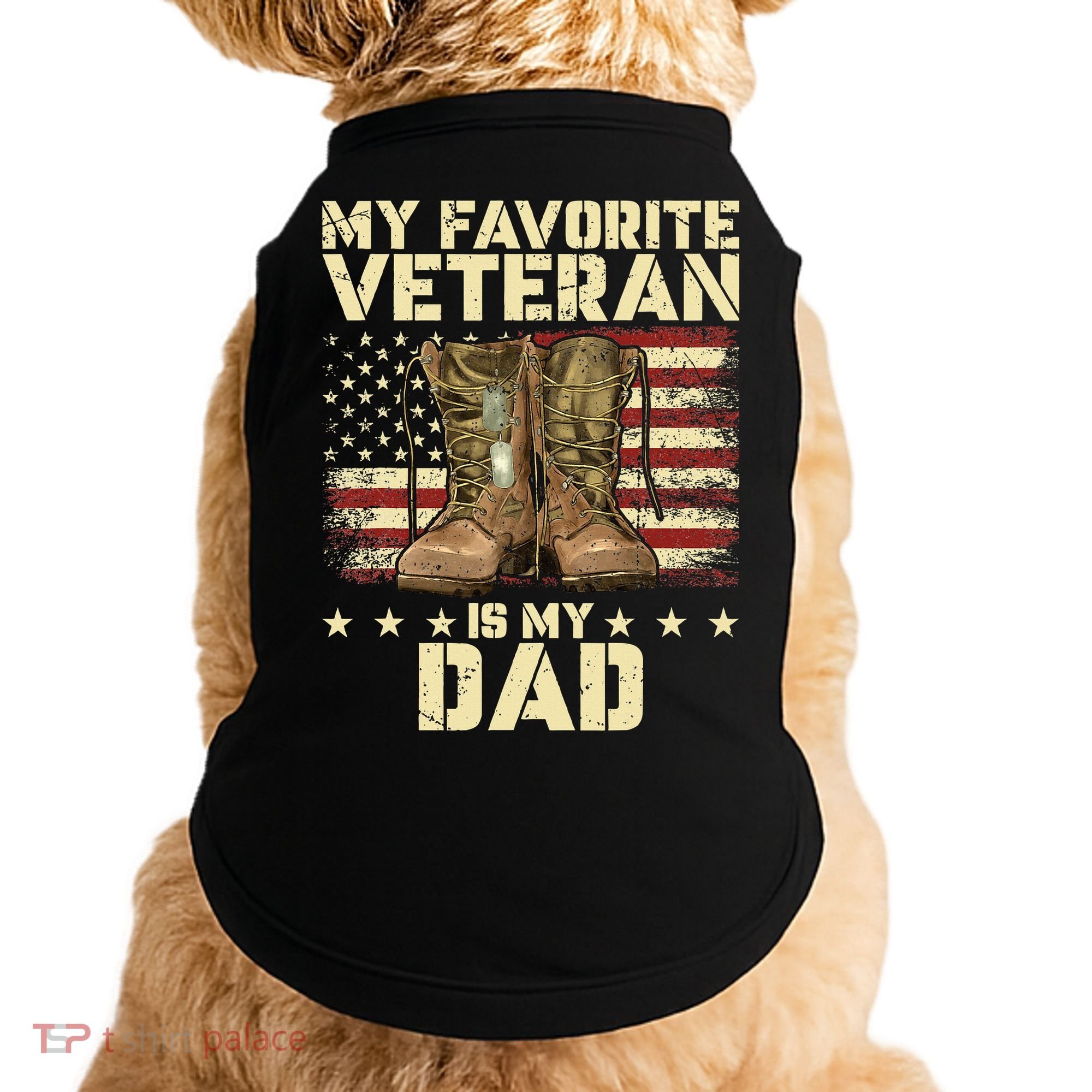 Father Veterans Day My Favorite Veteran Is My Dad Doggie Tank