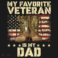 Father Veterans Day My Favorite Veteran Is My Dad Ornament thumb 1