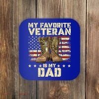 Father Veterans Day My Favorite Veteran Is My Dad Coaster thumb 0