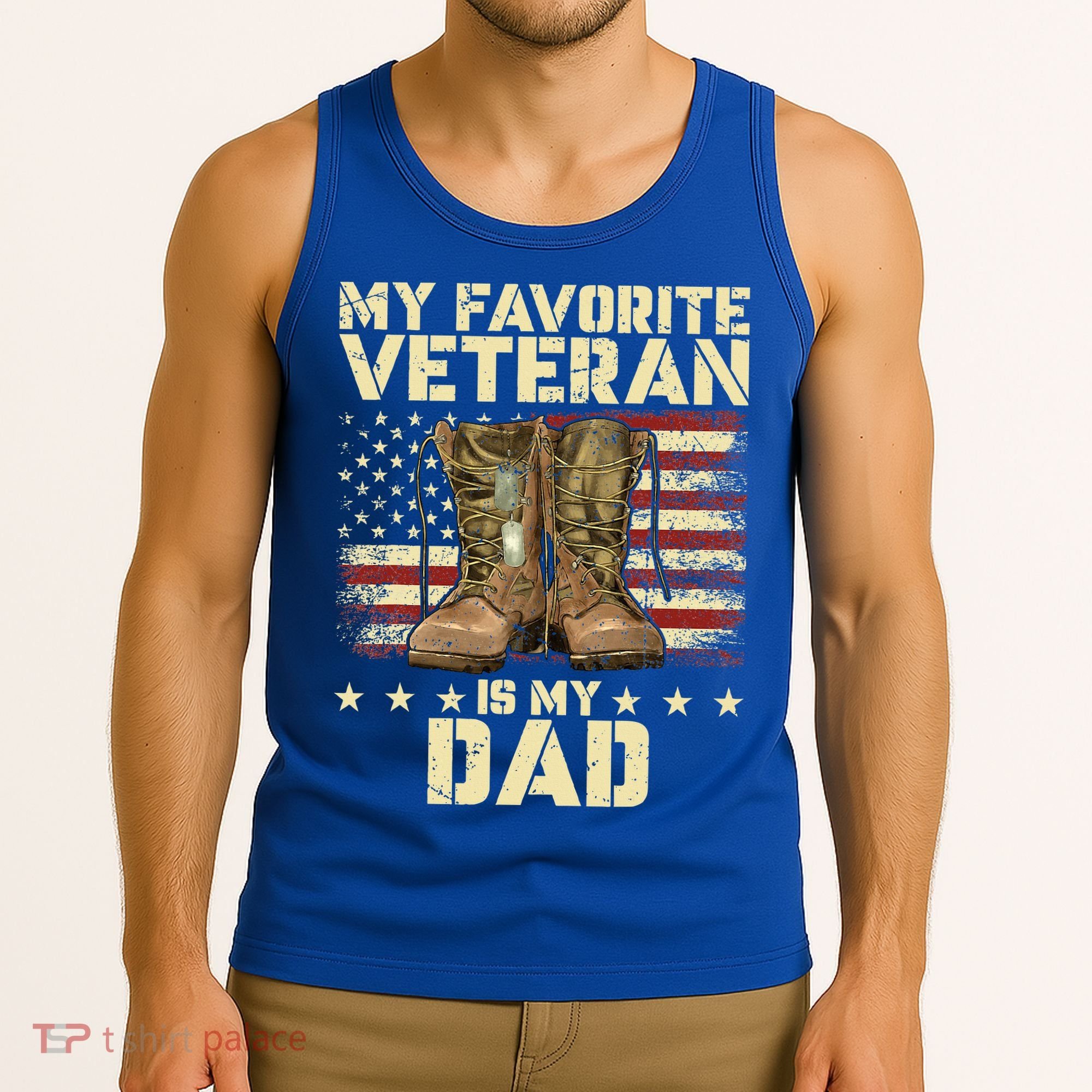 Father Veterans Day My Favorite Veteran Is My Dad Tank Top