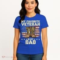Father Veterans Day My Favorite Veteran Is My Dad Women's T-Shirt thumb 4