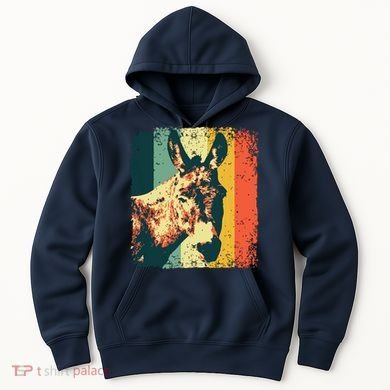 Funny Vintage Donkey Design For Safari Mule Equine Hoodie