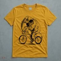 Funny Vintage Elephant On Bike Bicycle T-Shirt thumb 5