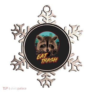 Funny Vintage Eat Trash Raccoon Ornament