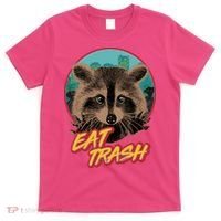 Funny Vintage Eat Trash Raccoon T-Shirt thumb 0
