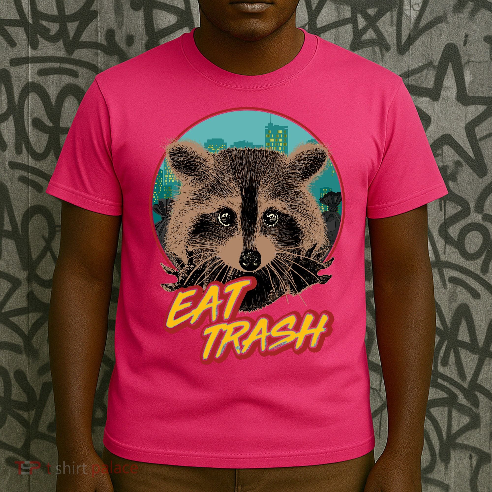 Funny Vintage Eat Trash Raccoon T-Shirt