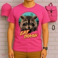 Funny Vintage Eat Trash Raccoon T-Shirt thumb 6