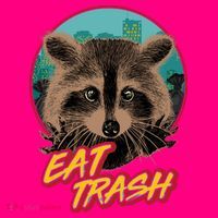 Funny Vintage Eat Trash Raccoon T-Shirt thumb 7