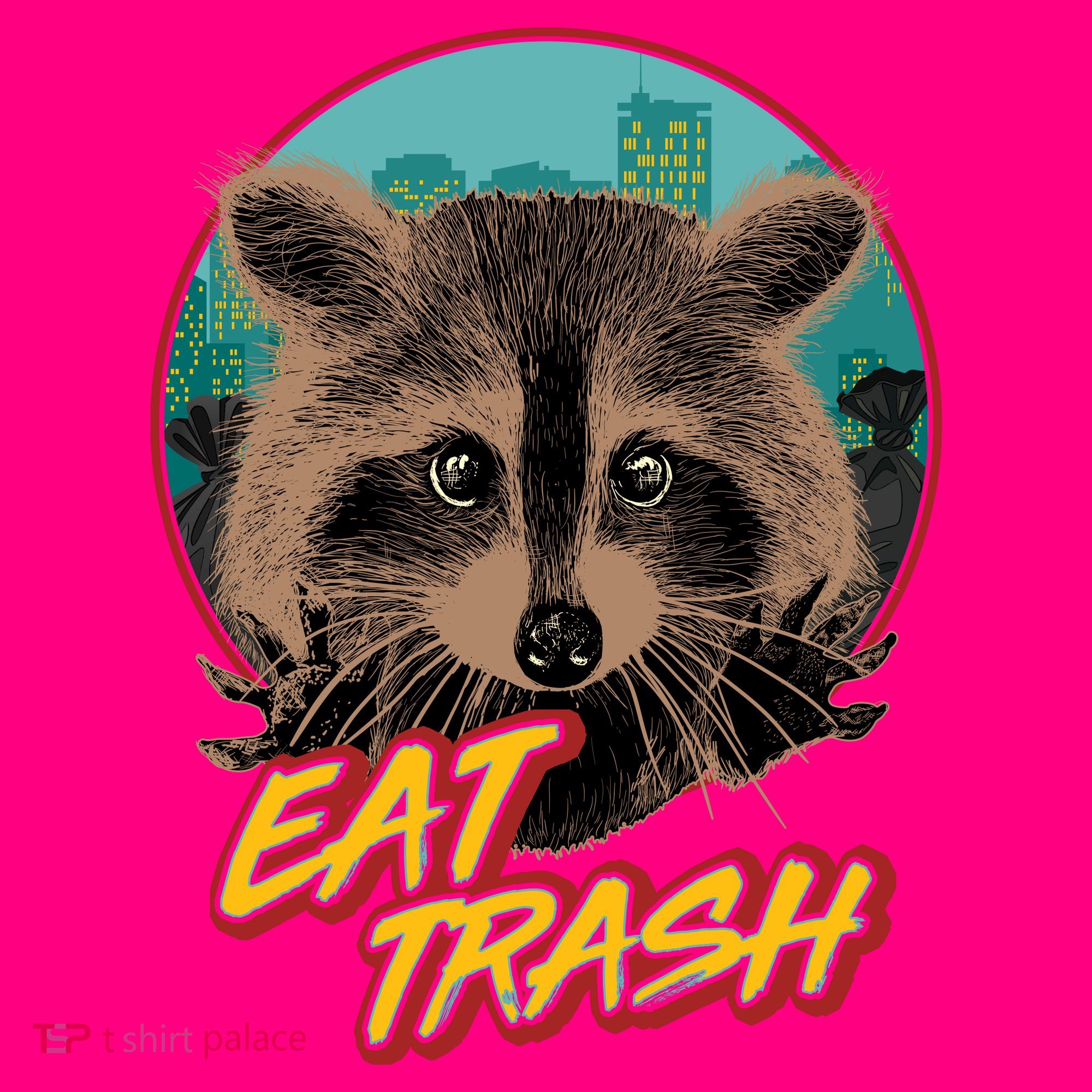 Funny Vintage Eat Trash Raccoon T-Shirt