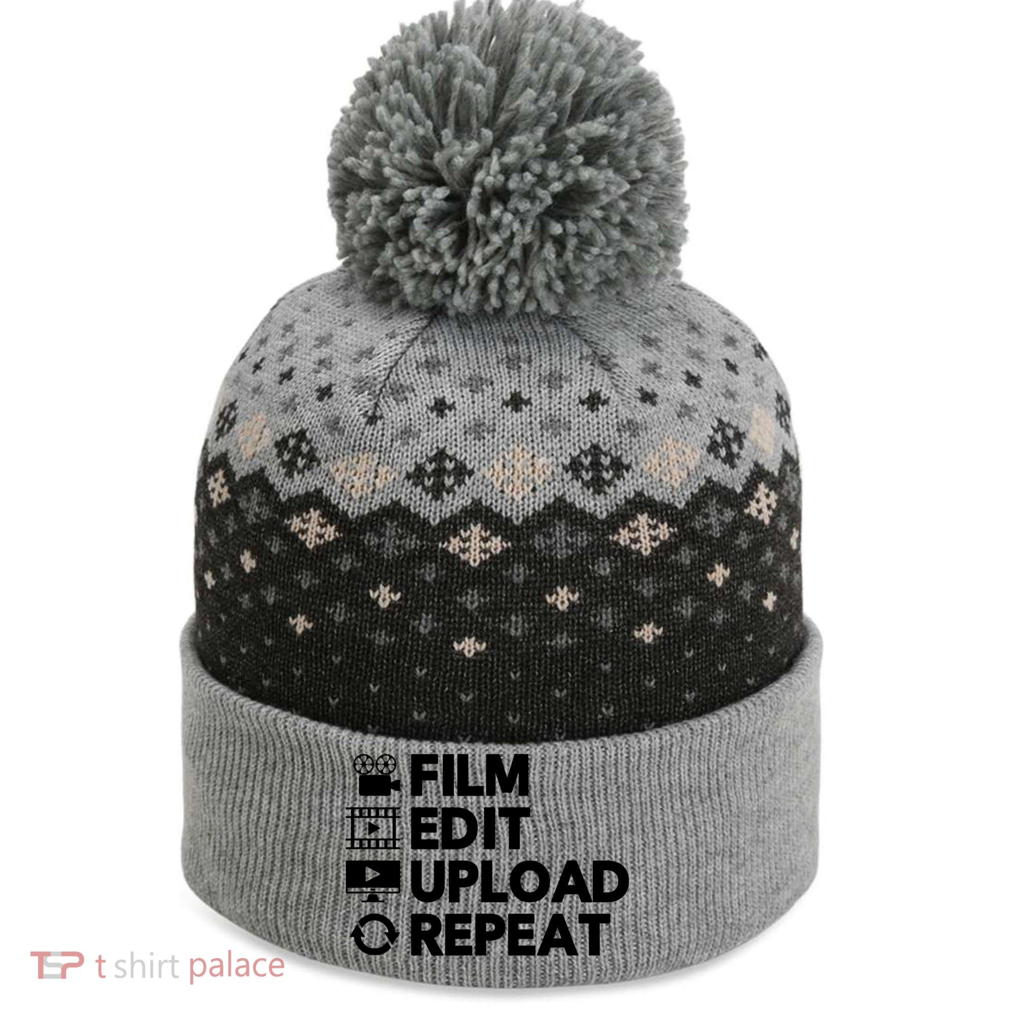 Funny Video Editing Gift Film Making Gift For Video Editor The Baniff Cuffed Pom Beanie