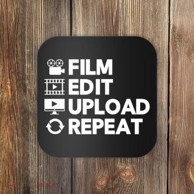 Funny Video Editing Gift Film Making Gift For Video Editor Coaster