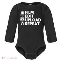 Funny Video Editing Gift Film Making Gift For Video Editor Baby Long Sleeve Bodysuit thumb 0