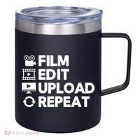 Funny Video Editing Gift Film Making Gift For Video Editor 12oz Stainless Steel Coffee Mug thumb 0
