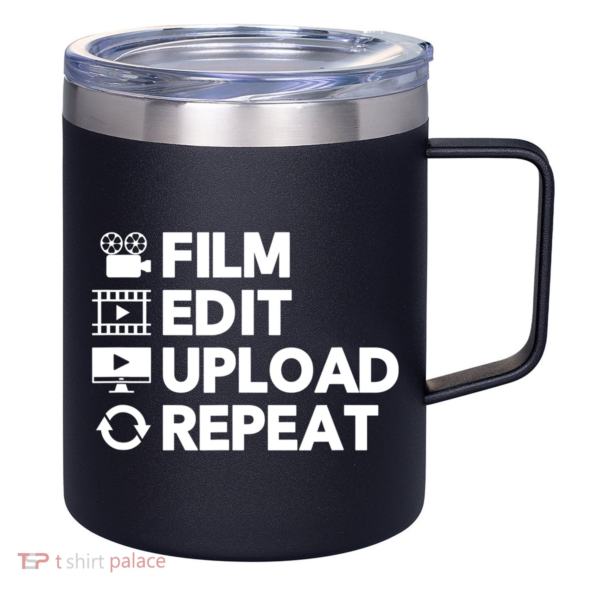 Funny Video Editing Gift Film Making Gift For Video Editor 12oz Stainless Steel Coffee Mug