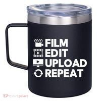 Funny Video Editing Gift Film Making Gift For Video Editor 12oz Stainless Steel Coffee Mug thumb 2