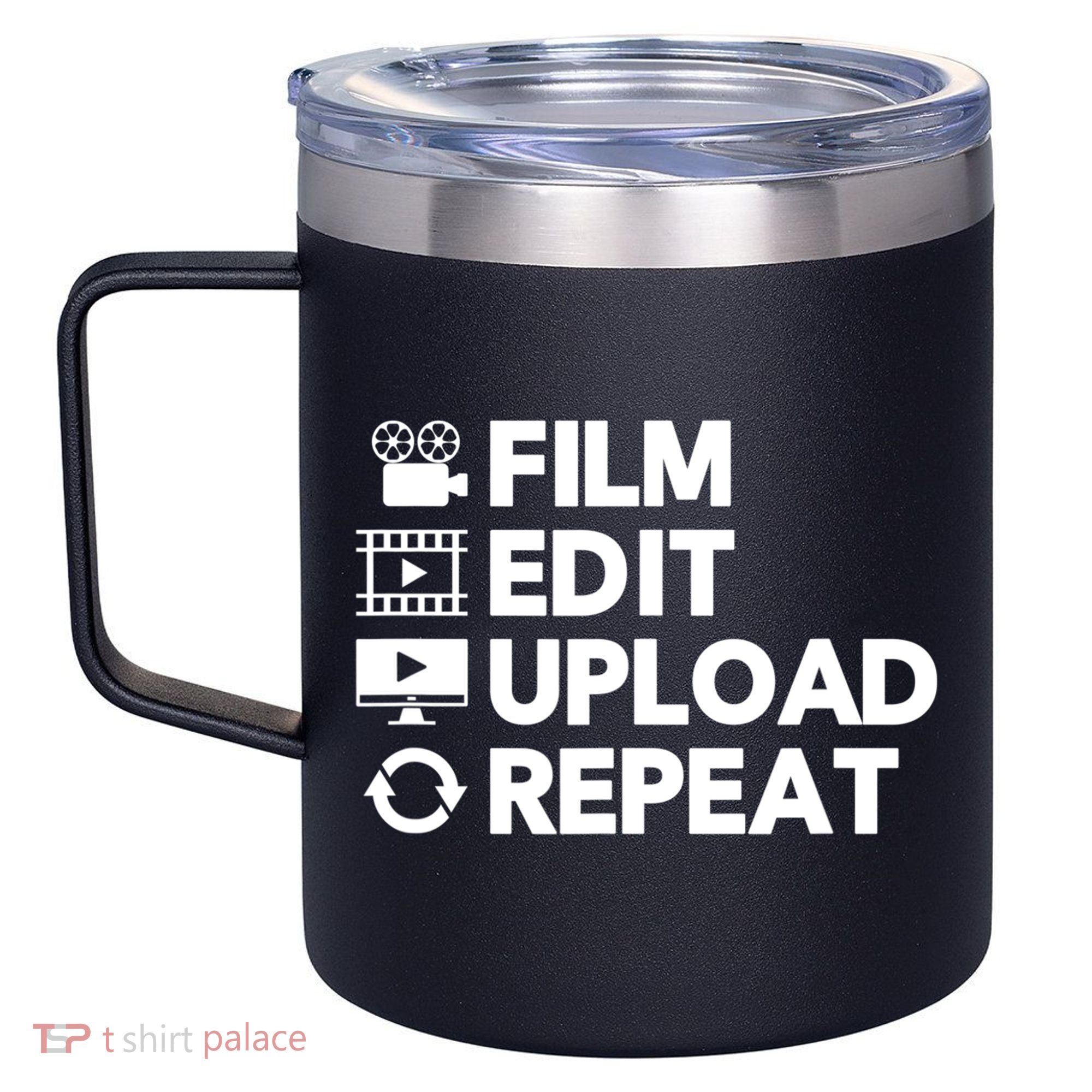 Funny Video Editing Gift Film Making Gift For Video Editor 12oz Stainless Steel Coffee Mug