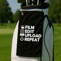 Funny Video Editing Gift Film Making Gift For Video Editor Golf Towel thumb 2