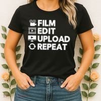 Funny Video Editing Gift Film Making Gift For Video Editor Women's T-Shirt thumb 2