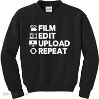 Funny Video Editing Gift Film Making Gift For Video Editor Kids Sweatshirt thumb 0