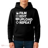Funny Video Editing Gift Film Making Gift For Video Editor Kids Hoodie thumb 4