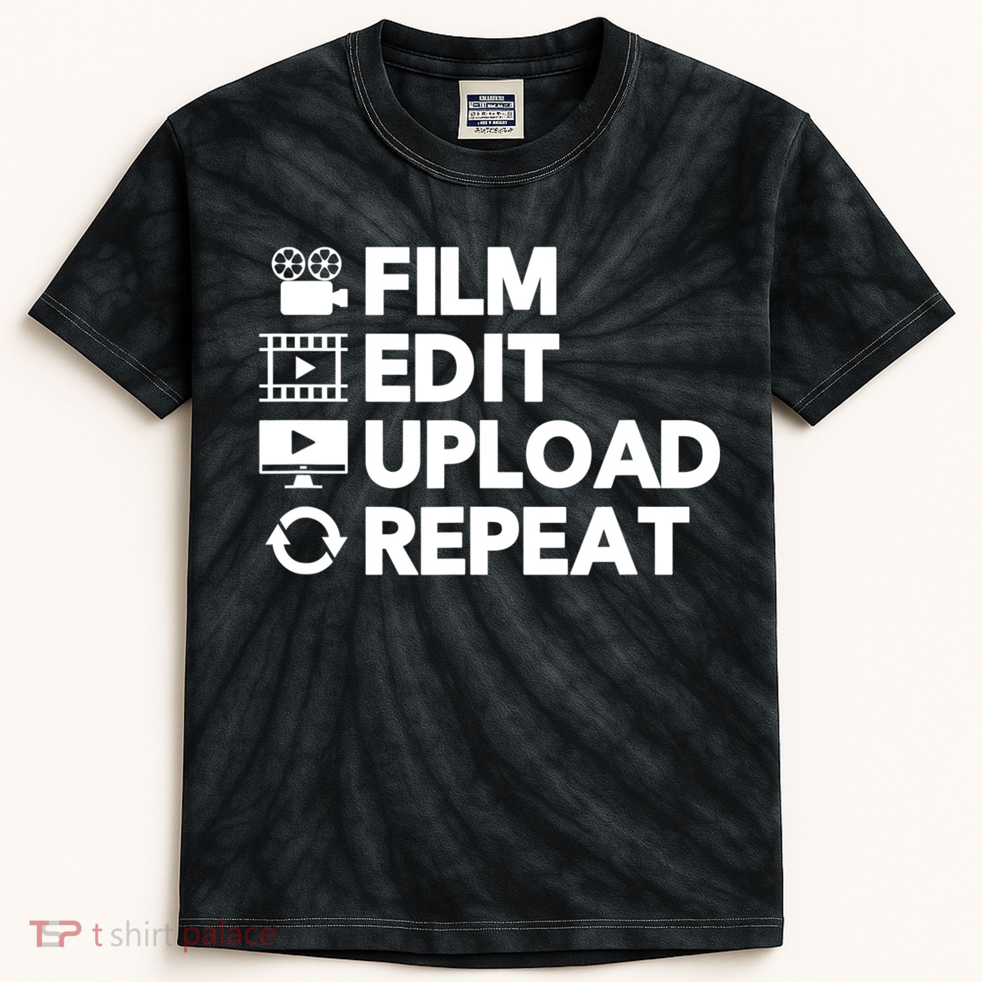 Funny Video Editing Gift Film Making Gift For Video Editor Kids Tie-Dye T-Shirt