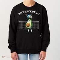 Funny Volleyball For Women Holy Guacamole Player Blocker Women's Sweatshirt thumb 0