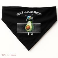 Funny Volleyball For Women Holy Guacamole Player Blocker USA-Made Doggie Bandana thumb 0