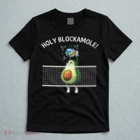 Funny Volleyball For Women Holy Guacamole Player Blocker T-Shirt thumb 5