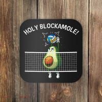 Funny Volleyball For Women Holy Guacamole Player Blocker Coaster thumb 0