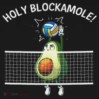 Funny Volleyball For Women Holy Guacamole Player Blocker Coaster thumb 2