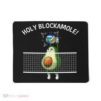 Funny Volleyball For Women Holy Guacamole Player Blocker Mousepad thumb 0