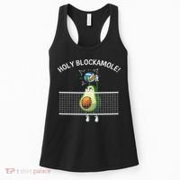 Funny Volleyball For Women Holy Guacamole Player Blocker Women's Tank Top thumb 0