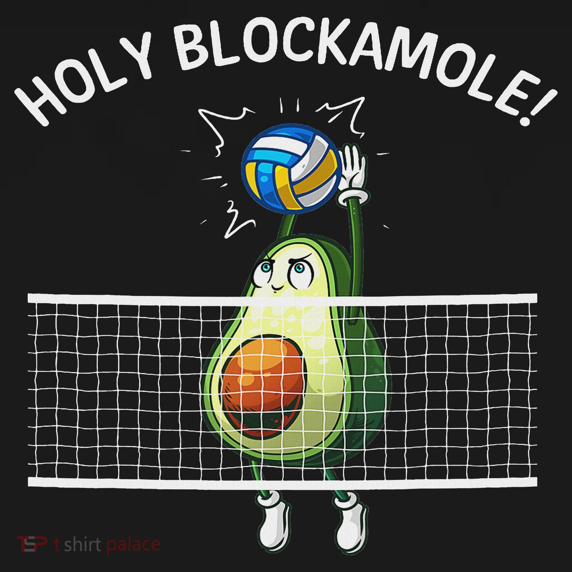 Funny Volleyball For Women Holy Guacamole Player Blocker Women's Tank Top