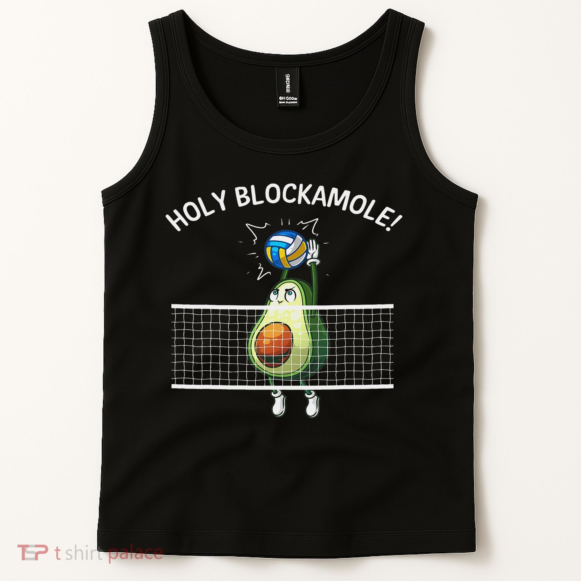 Funny Volleyball For Women Holy Guacamole Player Blocker Tank Top