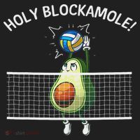 Funny Volleyball For Women Holy Guacamole Player Blocker Golf Towel thumb 3
