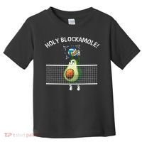 Funny Volleyball For Women Holy Guacamole Player Blocker Toddler T-Shirt thumb 0