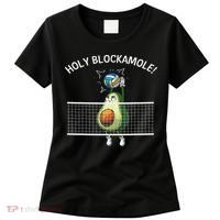 Funny Volleyball For Women Holy Guacamole Player Blocker Women's T-Shirt thumb 0