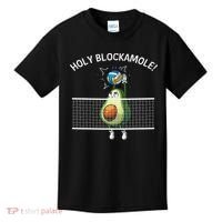 Funny Volleyball For Women Holy Guacamole Player Blocker Kids T-Shirt thumb 0