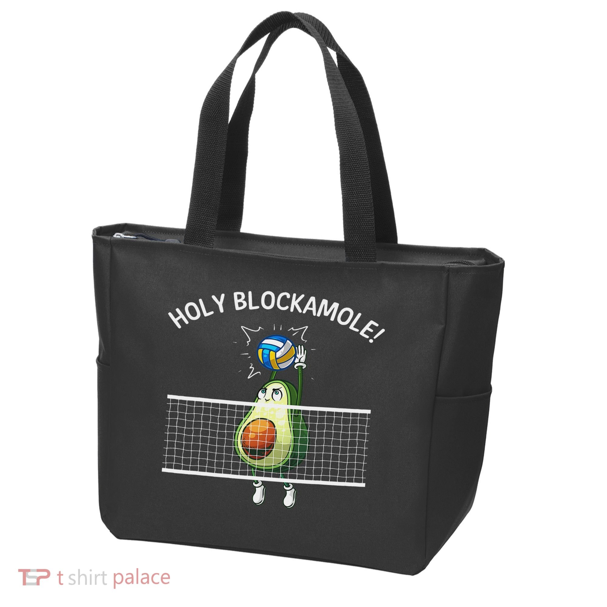 Funny Volleyball For Women Holy Guacamole Player Blocker Tote Bag