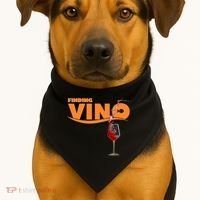 Finding Vino For Wine Lovers USA-Made Doggie Bandana thumb 1
