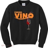 Finding Vino For Wine Lovers Kids Sweatshirt thumb 0