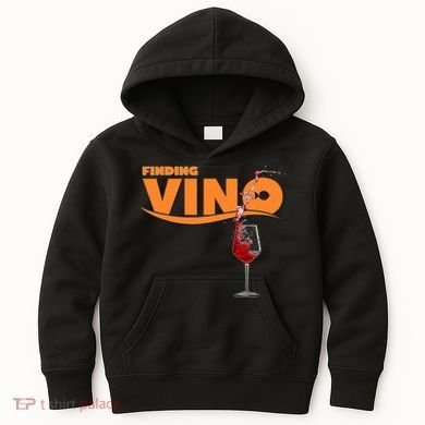Finding Vino For Wine Lovers Kids Hoodie